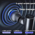 Rechargeable Black Massager Gun for Home & Office Relaxation