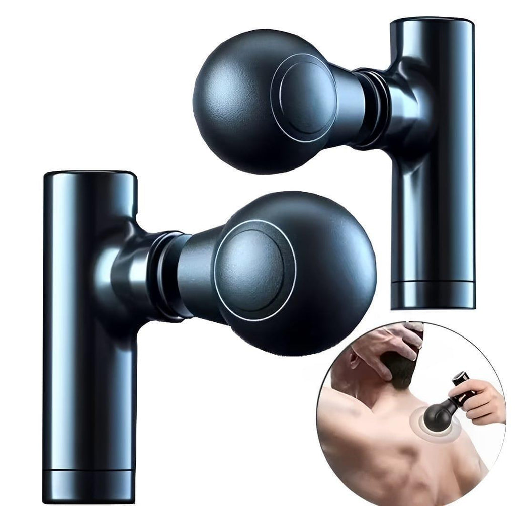 Rechargeable Black Massager Gun for Home & Office Relaxation