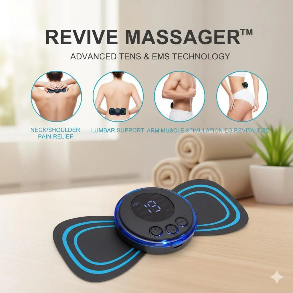 Electric Neck Massager Patch – Mini Butterfly EMS Massage Machine for Full Body