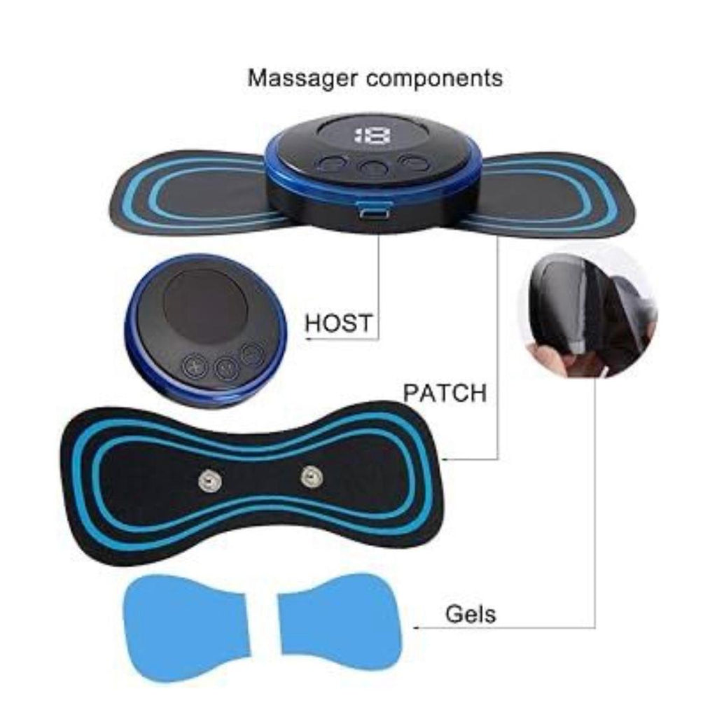 Electric Neck Massager Patch – Mini Butterfly EMS Massage Machine for Full Body