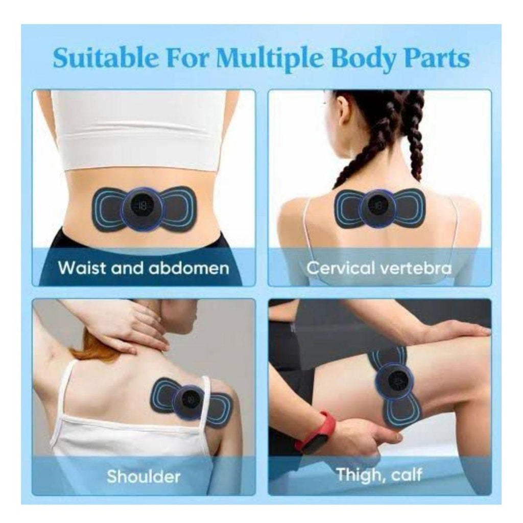 Electric Neck Massager Patch – Mini Butterfly EMS Massage Machine for Full Body