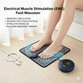 EMS Foot Massager Mat Portable Electric Muscle Stimulation Improve Blood Circulation Relieve Pain Folding Feet Massage Pad Electronic USB Rechargeable