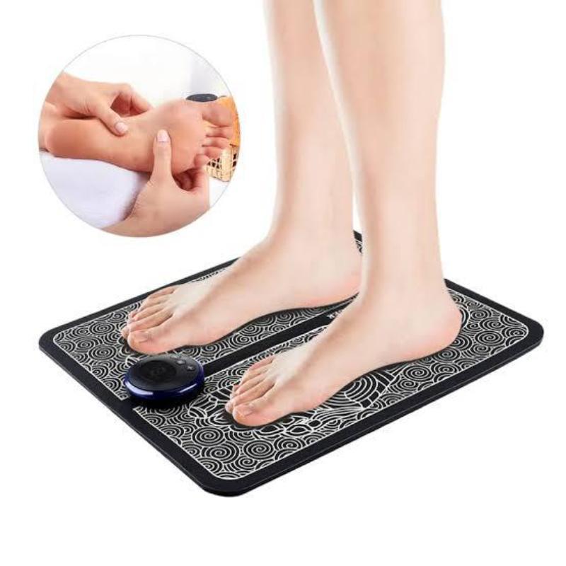 EMS Foot Massager Mat Portable Electric Muscle Stimulation Improve Blood Circulation Relieve Pain Folding Feet Massage Pad Electronic USB Rechargeable