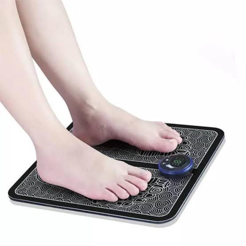 EMS Foot Massager Mat Portable Electric Muscle Stimulation Improve Blood Circulation Relieve Pain Folding Feet Massage Pad Electronic USB Rechargeable
