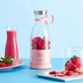 Mini Juicer Blender Machine- 420ml Capacity| High Quality Portable Juice Maker Machine| Personal USB Rechargeable Mixer Bottle for Shakes and Smoothies| Outdoor Wireless Fruit Vegetables Juicer Cup for Traveling, Kitchen, Picnic and Gym